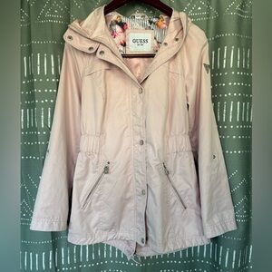 GUESS Light Pink Utility Rain Jacket